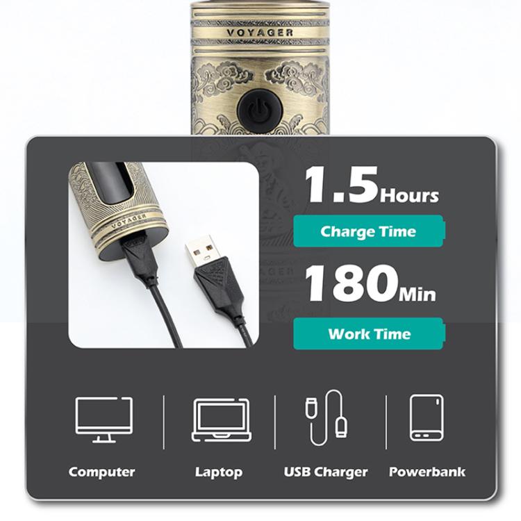 VGR V-106 6-in-1 Digital Display Electric Hair Clipper Kit(Gold)