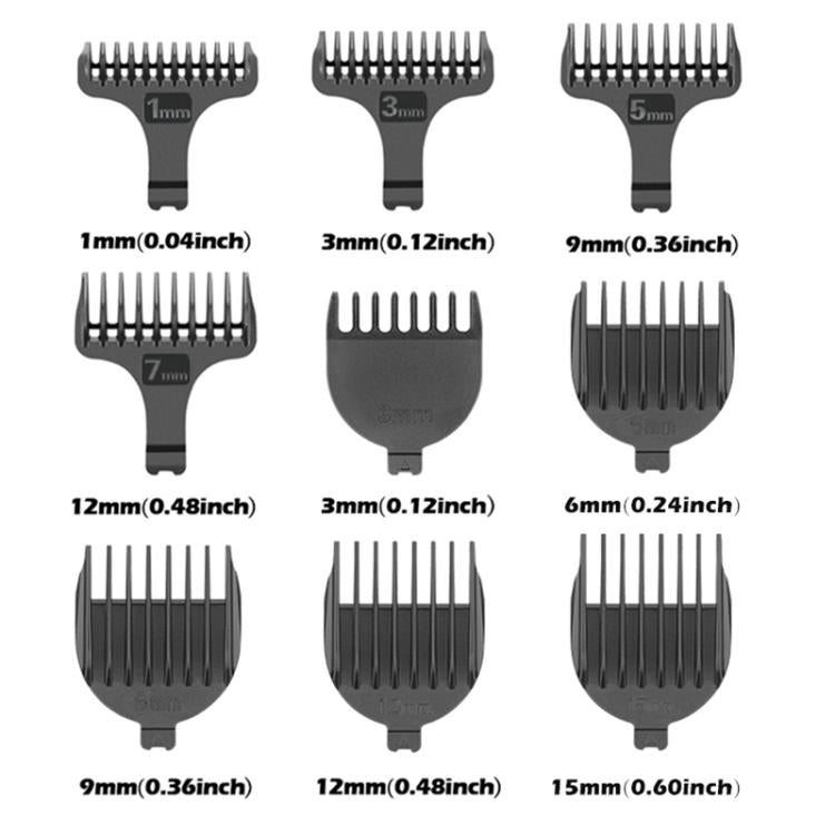 VGR V-106 6-in-1 Digital Display Electric Hair Clipper Kit(Gold)