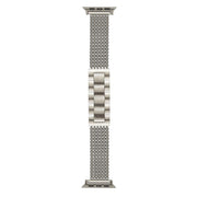 For Apple Watch 46mm / 49mm / 45mm / 44mm 6-Chain Stainless Steel Watch Band(Starlight)