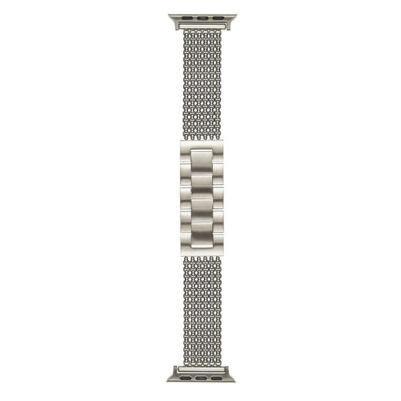 For Apple Watch 46mm / 49mm / 45mm / 44mm 6-Chain Stainless Steel Watch Band(Starlight)