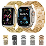 For Apple Watch 46mm / 49mm / 45mm / 44mm 6-Chain Stainless Steel Watch Band(Starlight)