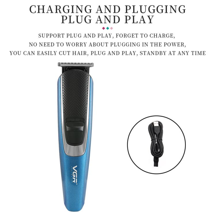 VGR V-172 10W Multifunctional USB Electric Hair Clipper(Blue)