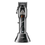 VGR V-653 Professional USB Electric Hair Clipper with Holder(Black)
