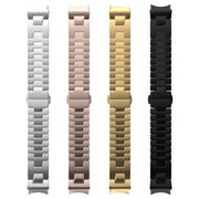 For Samsung Galaxy Watch  7 / 6 / 5 / 4 Quick Release Button H Shaped Stainless Steel Watch Band(Silver)