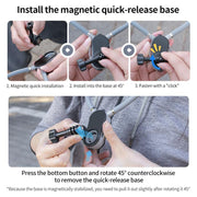 Magnetic Neck Mount Anti-shake Bracket, Type:12 in 1 Remote
