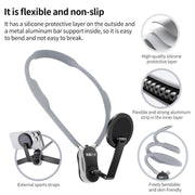 RUIGPRO Magnetic Neck Mount Anti-shake Phone Bracket(Grey)