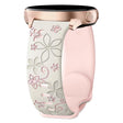 20mm Two Color Bauhinia Embossed Silicone Watch Band(Starlight Pink) - 20mm Bands by PMc TechLife | Online Shopping South Africa | PMc TechLife | Buy Now Pay Later Mobicred