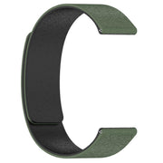 22mm Cloud Wood Grain Silicone Magnetic Watch Band(Dark Green Black)