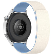 22mm Cloud Wood Grain Silicone Magnetic Watch Band(Antique White Blue)