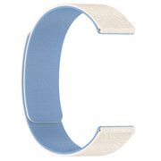 22mm Cloud Wood Grain Silicone Magnetic Watch Band(Antique White Blue)