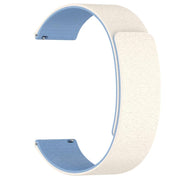 22mm Cloud Wood Grain Silicone Magnetic Watch Band(Antique White Blue)