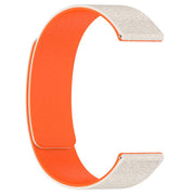 22mm Cloud Wood Grain Silicone Magnetic Watch Band(Starlight Orange)
