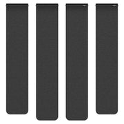 22mm Cloud Wood Grain Silicone Magnetic Watch Band(Dark Green Black)