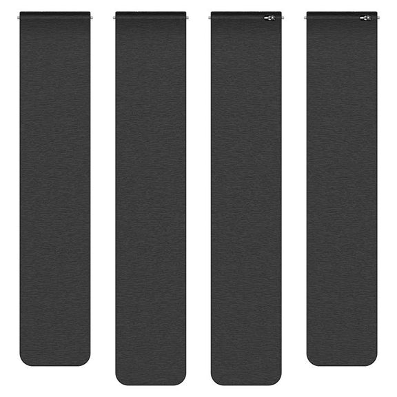 22mm Cloud Wood Grain Silicone Magnetic Watch Band(Dark Green Black)