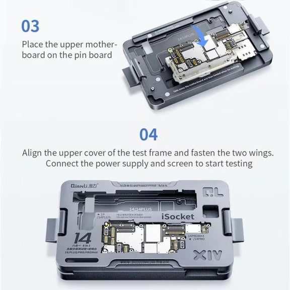 Qianli iSocket 16 Series 4 in 1 Motherboard Layered Test Fixture for iPhone 16 Series