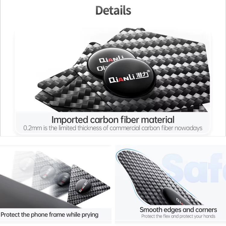 Qianli High Toughness Multifunctional Carbon Fiber Prying Tool Peanut shaped