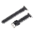 For Apple Watch 42mm / 41mm / 40mm / 38mm Retro Stitched Wool Genuine Leather Watch Band(Black) - free shipping - PMc TechLife - Order now!