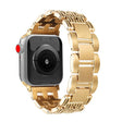 For Apple Watch 42mm / 41mm / 40mm / 38mm Five-bead Stripe Stainless Steel Watch Band(Gold) - free shipping - PMc TechLife - Order now!