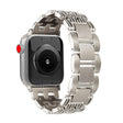 For Apple Watch 42mm / 41mm / 40mm / 38mm Five-bead Stripe Stainless Steel Watch Band(Starlight) - free shipping - PMc TechLife - Order now!