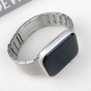 For Apple Watch 42mm / 41mm / 40mm / 38mm Single Bead Side-removable Stainless Steel Watch Band(Silver)