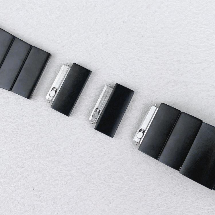 For Apple Watch 42mm / 41mm / 40mm / 38mm Single Bead Side-removable Stainless Steel Watch Band(Silver)