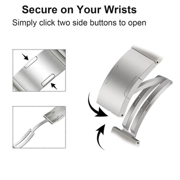 For Apple Watch 46mm / 49mm / 45mm / 44mm Integrated I-Shaped Quick Release Titanium Alloy Watch Band(Silver)