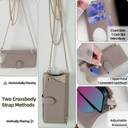 For Sony Xperia 1 VI Crossbody Chain Fishtail Litchi Leather Phone Case(Grey)