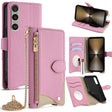 For Sony Xperia 1 VI Crossbody Chain Fishtail Litchi Leather Phone Case(Pink) - Sony Cases by PMC TechLife | Online Shopping South Africa | PMC TechLife | Buy Now Pay Later Mobicred