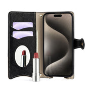 For Honor 200 Crossbody Chain Fishtail Litchi Leather Phone Case(Black)