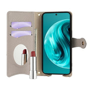 For Huawei nova 12i / Enjoy 70 Pro Crossbody Chain Fishtail Litchi Leather Phone Case(Grey)