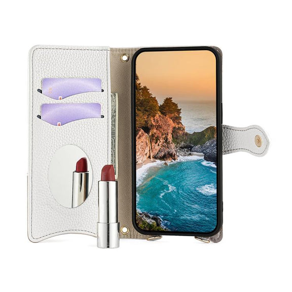 For OnePlus Ace 3 Pro Crossbody Chain Fishtail Litchi Leather Phone Case(White)