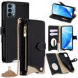 For OnePlus Nord N200 5G Crossbody Chain Fishtail Litchi Leather Phone Case(Black) - OnePlus Cases by PMC TechLife | Online Shopping South Africa | PMC TechLife | Buy Now Pay Later Mobicred