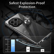 For OnePlus 13 Magnetic HD Tempered Glass Phone Case(Silver)