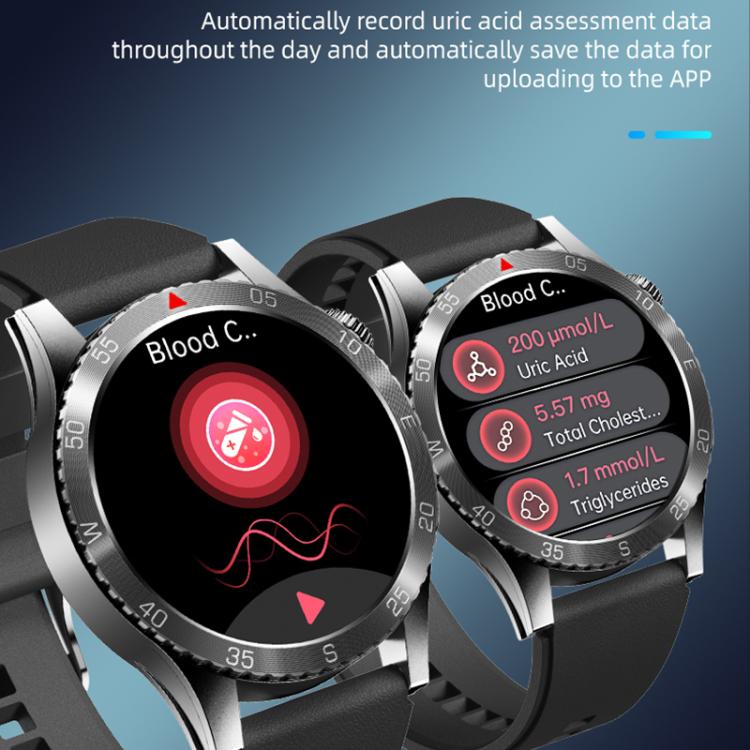 H9 1.43 inch Silicone Strap ECG Smart Watch Supports Bluetooth Calls/Smart Voice Assistant(Blue)