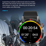 H9 1.43 inch Silicone Strap ECG Smart Watch Supports Bluetooth Calls/Smart Voice Assistant(Black)