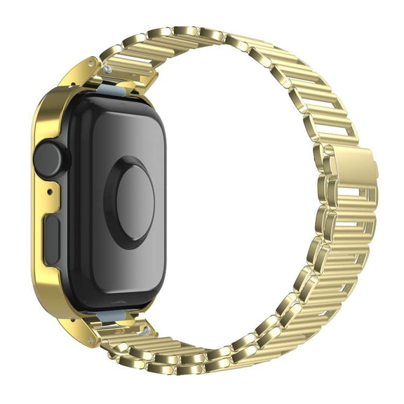 For Huawei Watch Fit3 Hollow Chain Metal Frame Watch Band(Gold)