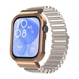 For Huawei Watch Fit3 Hollow Chain Metal Frame Watch Band(Rose Gold+Starlight) - free shipping - PMC TechLife - Order now!