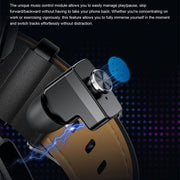 GT97 1.53 inch Round Screen 2 in 1 Bluetooth Earphone Silicone Strap Smart Watch Supports Bluetooth Calls(Silver)