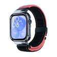 For Huawei Watch Fit3 Brushed Metal Silver Frame Watch Band(Black Pink) - free shipping - PMC TechLife - Order now!