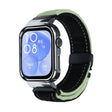 For Huawei Watch Fit3 Brushed Metal Silver Frame Watch Band(Black Green) - free shipping - PMC TechLife - Order now!