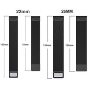 For Garmin Watch 22mm Milanese Dual Section Magnetic Metal Watch Band(Silver)