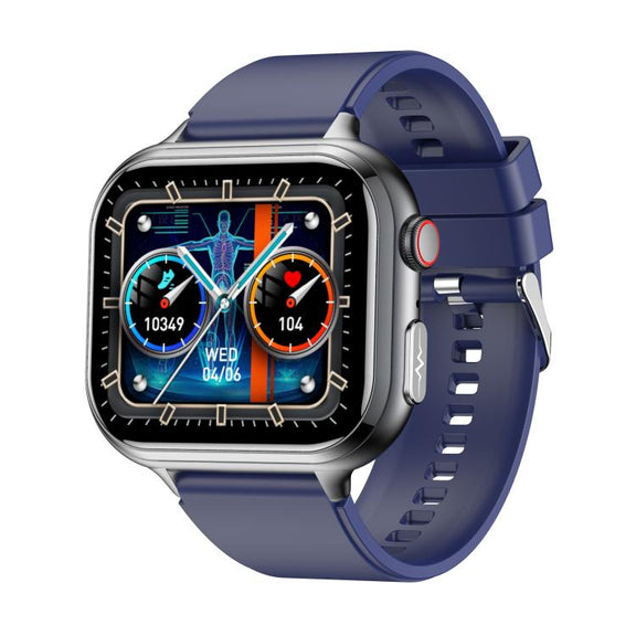 TK17 1.91 inch Horizontal Screen Silicone Strap Smart Watch Supports ECG Electrocardiogram(Blue)