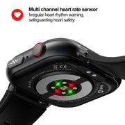 TK17 1.91 inch Horizontal Screen Silicone Strap Smart Watch Supports ECG Electrocardiogram(Grey)