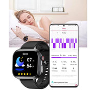 TK17 1.91 inch Horizontal Screen Steel Strap Smart Watch Supports ECG Electrocardiogram(Silver)