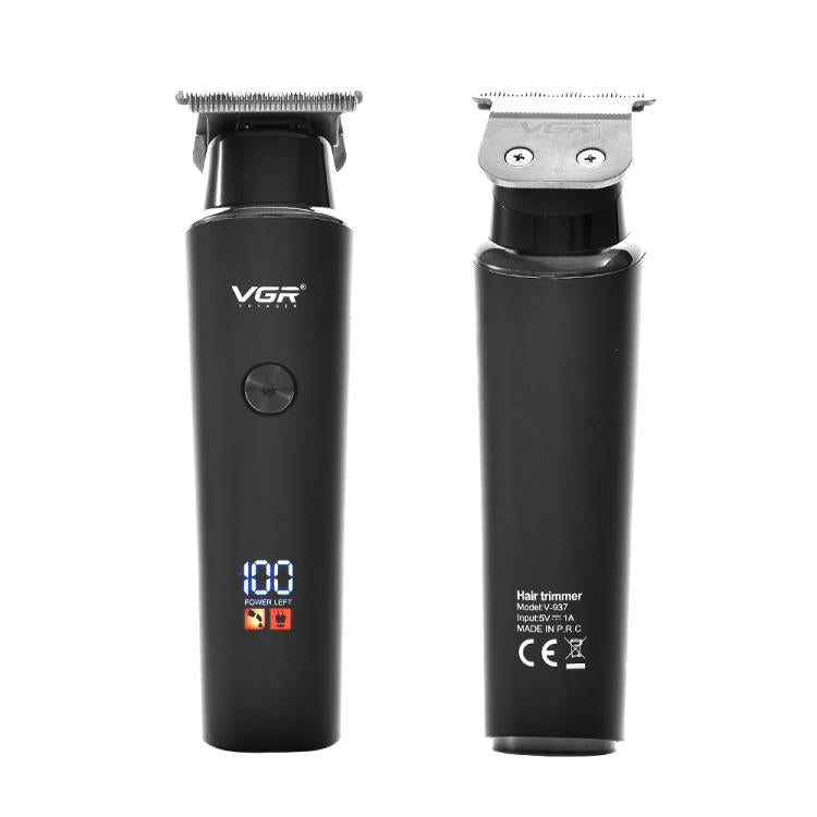 VGR V-937 LED Digital Display Salon USB Electric Hair Clipper(Black)