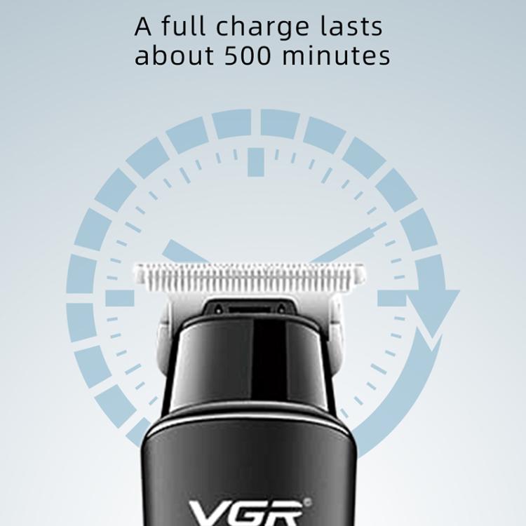 VGR V-937 LED Digital Display Salon USB Electric Hair Clipper(Black)