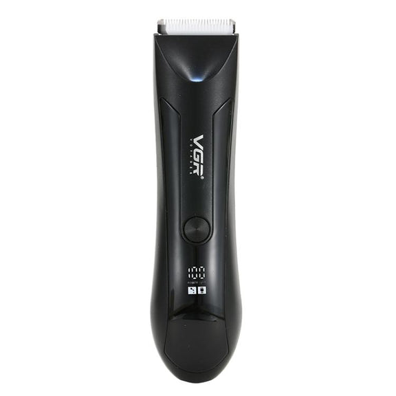 VGR V-951 IPX5 LED Digital Display Portable Light USB Hair Clipper(Black)