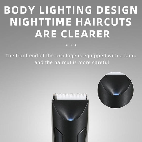 VGR V-951 IPX5 LED Digital Display Portable Light USB Hair Clipper(Black)