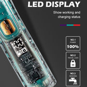 VGR V-961 IPX7 LED Digital Display USB Electric Hair Clipper(Black)