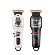 VGR V-971 Graffiti Design LED Digital Display USB Electric Hair Clipper(Black)